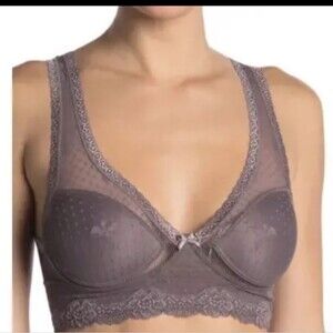 Wishlist Sheer Lace Bow Bralette size M